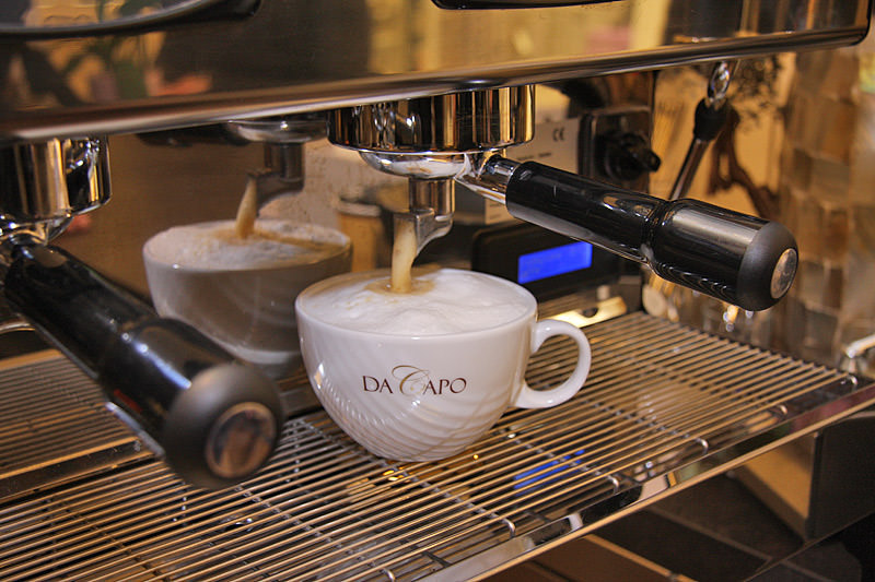 Das Eiscafé Da Capo - Kaffee und Schokolade